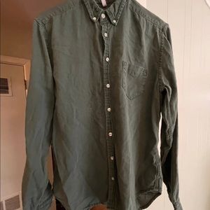 Urban Outfitters olive green button up size small